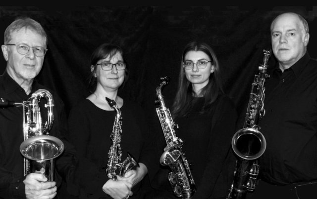 kurpfälzisches saxophonquartett. Foto kurpfälzisches saxophonquartett
